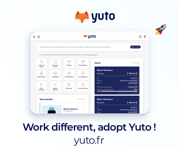 linkedIn publicité crm mobile yuto